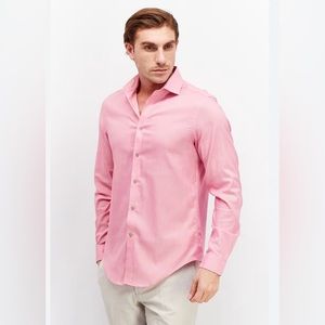 Tailorbird men’s button-down dress‎ shirt size L 100%, two ply cotton